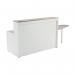 Jemini Reception Unit with Extension 1400x800x740mm Grey OakWhite KF818405 KF818405