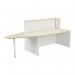 Jemini Reception Unit with Extension 1400x800x740mm Maple/White KF818412 KF818412