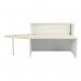 Jemini Reception Unit with Extension 1400x800x740mm Maple/White KF818412 KF818412