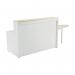 Jemini Reception Unit with Extension 1400x800x740mm Maple/White KF818412 KF818412