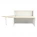 Jemini Reception Unit with Extension 1400x800x740mm Maple/White KF818412 KF818412