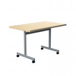 Jemini Rectangular Tilting Table 1200x700x720mm Maple/Silver KF818480 KF818480