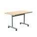 Jemini Rectangular Tilting Table 1200x700x720mm Maple/Silver KF818480 KF818480