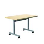 Jemini Rectangular Tilting Table 1200x700x720mm Maple/Silver KF818480 KF818480