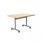 Jemini Rectangular Tilting Table 1200x800x720mm Maple/Silver KF818497 KF818497