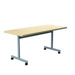 Jemini Rectangular Tilting Table 1600 x 700mm Maple/Silver KF818504 KF818504
