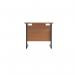 Jemini Rectangular Double Upright Cantilever Desk 800x600x730mm Beech/Black KF819479 KF819479