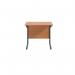 Jemini Rectangular Double Upright Cantilever Desk 800x600x730mm BeechBlack KF819479 KF819479