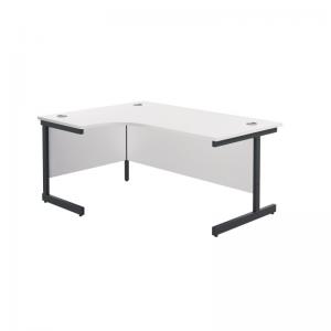 VOW Jemini Radial Left Hand Single Upright Cantilever Desk