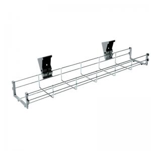 VOW Jemini 1600mm Wire Basket for 1800mm Desks Silver KF81979 KF81979