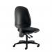 Cappela Campos High Back Posture Chair No Arms 2 Lever Mechanism Fabric Black KF81986 KF81986