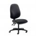 Cappela Campos High Back Posture Chair No Arms 2 Lever Mechanism Fabric Black KF81986 KF81986