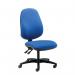 Cappela Campos High Back Posture Chair No Arms 2 Lever Mechanism Fabric Blue KF81987 KF81987