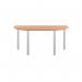 Jemini Semi Circular Multipurpose Table 1600x800x730mm Beech KF819899 KF819899