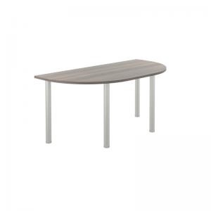 VOW Jemini Semi Circular Multipurpose Table 1600x800x730 Grey Oak