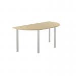 Jemini Semi Circular Multipurpose Table 1600x800x730mm Maple KF819929 KF819929