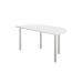 Jemini Semi Circular Multipurpose Table 1600x800x730mm White KF819943 KF819943