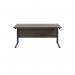 Jemini Rectangular Double Upright Cantilever Desk 1600x800mm Dark Walnut/Black KF820147 KF820147