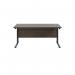 Jemini Rectangular Double Upright Cantilever Desk 1800x800x730mm Dark Walnut/Black KF820260 KF820260