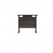 Jemini Rectangular Double Upright Cantilever Desk 800x600x730mm Dark Walnut/Black KF820321 KF820321