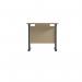 Jemini Rectangular Double Upright Cantilever Desk 800x600x730mm Maple/Black KF820345 KF820345