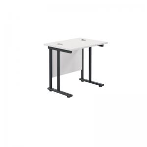 VOW Jemini Rectangular Double Upright Cantilever Desk 800x600x730mm