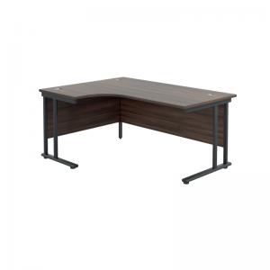 VOW Jemini Radial Left Hand Double Upright Cantilever Desk