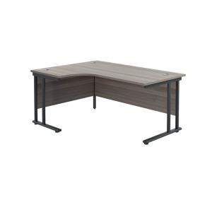 VOW Jemini Radial Left Hand Double Upright Cantilever Desk