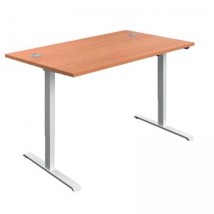 VOW Jemini Economy Single Motor SitStand Desk 1400x800x705-1220mm