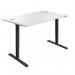 Jemini Economy Single Motor Sit/Stand Desk 1400x800x705-1220mm White/Black KF820486 KF820486