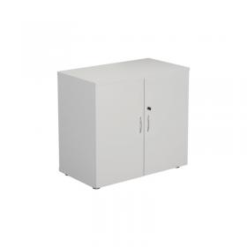 First Wooden Storage Cupboard 800x450x730mm White KF820864 KF820864