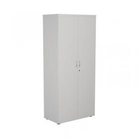 VOW First Wooden Storage Cupboard 800x450x1800mm White KF820987 KF820987