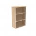 Polaris Bookcase 2 Shelf 800x400x1204mm Canadian Oak KF821056 KF821056