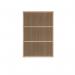 Polaris Bookcase 2 Shelf 800x400x1204mm Canadian Oak KF821056 KF821056