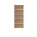 Polaris Bookcase 4 Shelf 800x400x1980mm Canadian Oak KF821076 KF821076