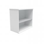 Polaris Bookcase 1 Shelf 800x400x730mm Arctic White KF821086 KF821086