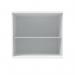 Polaris Bookcase 1 Shelf 800x400x730mm Arctic White KF821086 KF821086