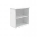 Polaris Bookcase 1 Shelf 800x400x816mm Arctic White KF821096 KF821096