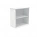 Polaris Bookcase 1 Shelf 800x400x816mm Arctic White KF821096 KF821096