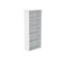 Polaris Bookcase 4 Shelf 800x400x1980mm Arctic White KF821126 KF821126