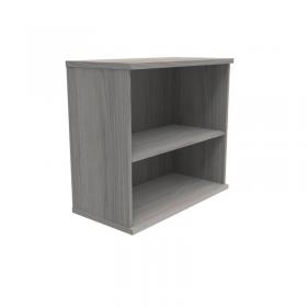 VOW Polaris Bookcase 1 Shelf 800x400x730mm Alaskan Grey Oak KF821136 KF821136