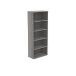 Polaris Bookcase 4 Shelf 800x400x1980mm Alaskan Grey Oak KF821176 KF821176