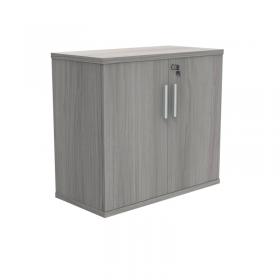 VOW Polaris Cupboard Lockable 800x400x730mm Alaskan Grey Oak KF821336 KF821336