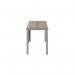 Jemini Rectangular Goal Post Desk 1000x600x730mm Grey OakSilver KF821366 KF821366