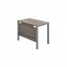Jemini Rectangular Goal Post Desk 1000x600x730mm Grey OakSilver KF821366 KF821366