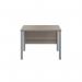 Jemini Rectangular Goal Post Desk 1000x600x730mm Grey OakSilver KF821366 KF821366