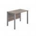 Jemini Rectangular Goal Post Desk 1000x600x730mm Grey Oak/Silver KF821366