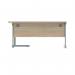 Polaris Right Hand Radial SU Cantilever Desk 1600x1200x730mm Canadian OakSilver KF821430 KF821430