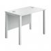 Jemini Rectangular Goal Post Desk 1000x600x730mm WhiteWhite KF821434 KF821434