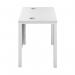 Jemini Rectangular Goal Post Desk 1000x600x730mm WhiteWhite KF821434 KF821434